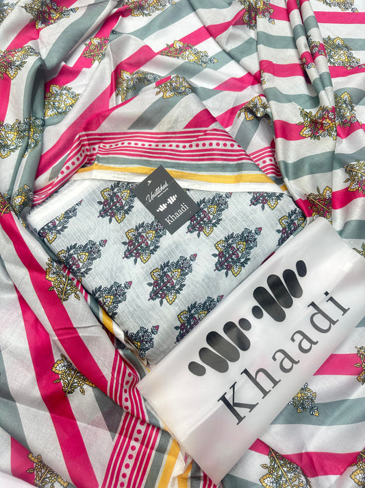 KHAADI FLORAL WHITE (ZM-06)