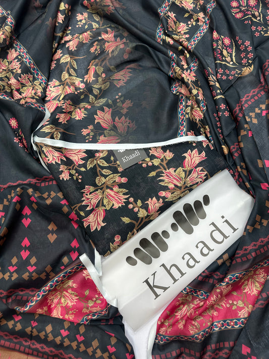 KHAADI FLORAL BLACK (ZM-10)